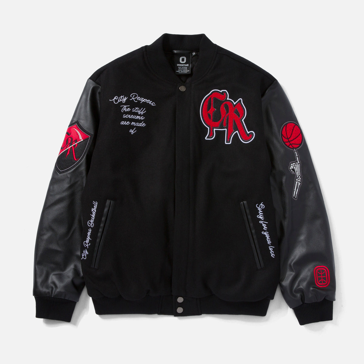 City Reaper Varsity Jacket – OVERTIME