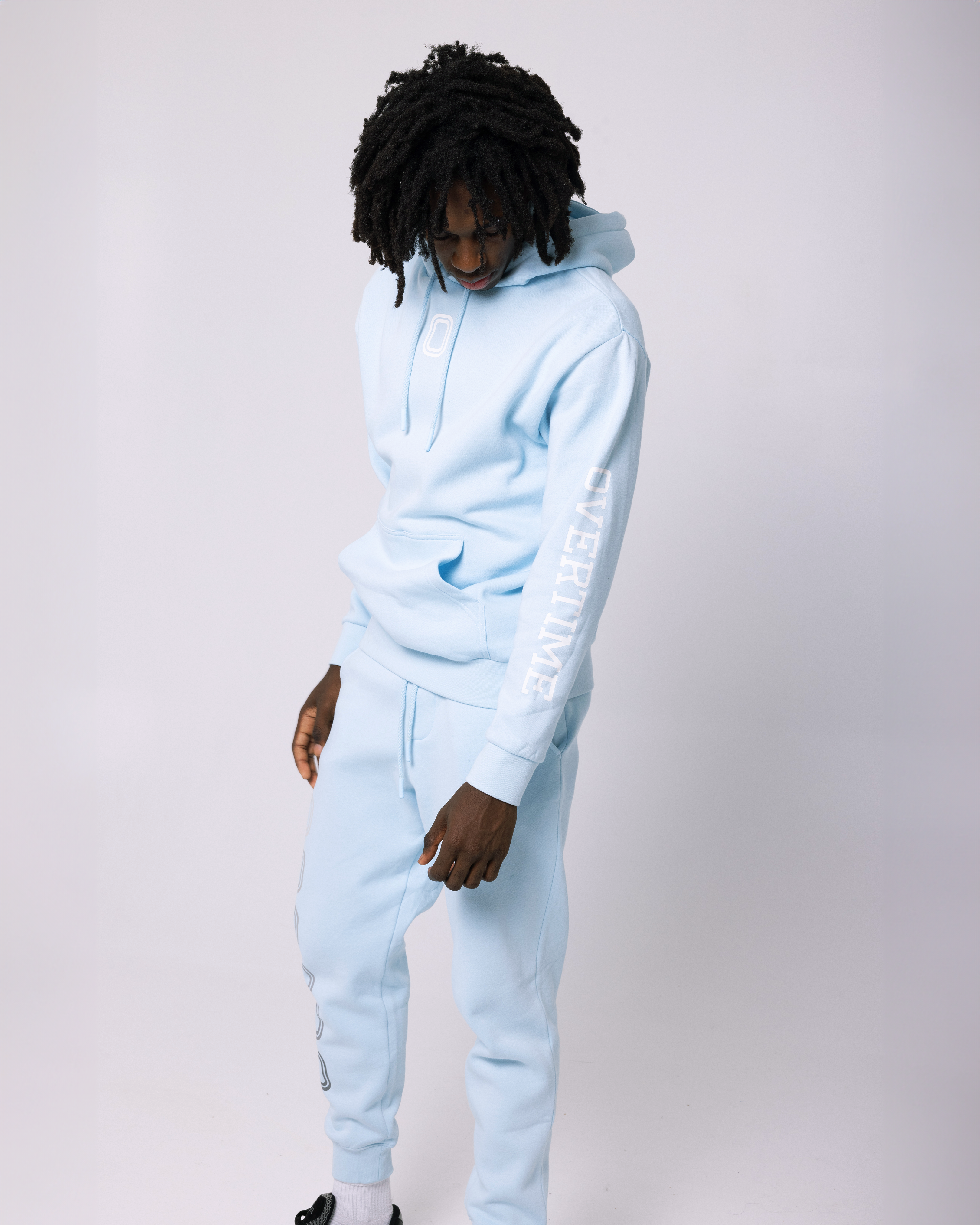 Overtime, Shirts, Rare Overtime Baby Blue Hoodie Size Xl