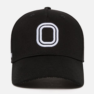 Black cap with a white "O"logo