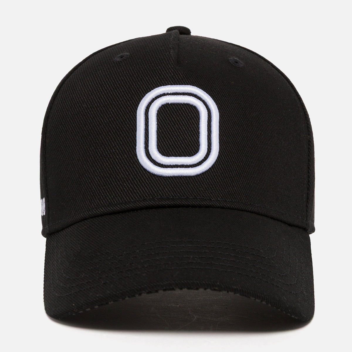 Black cap with a white "O"logo