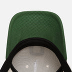 Green cap with a green brim