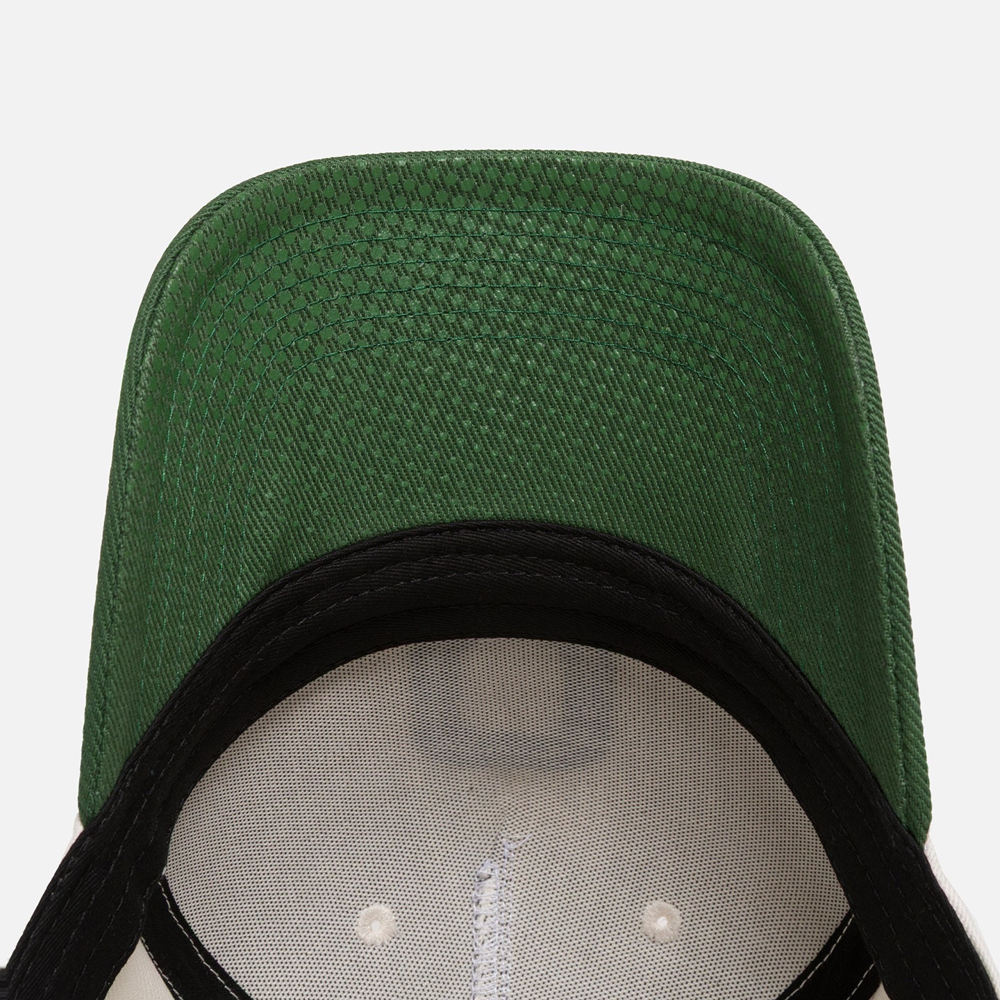 Green cap with a green brim
