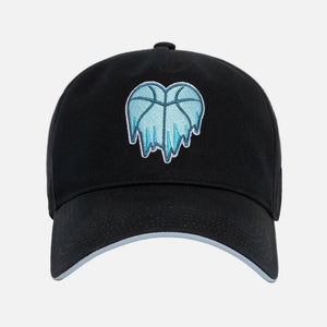 Black cap with a blue embroidered Cold Heart logo