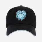 Black cap with a blue embroidered Cold Heart logo