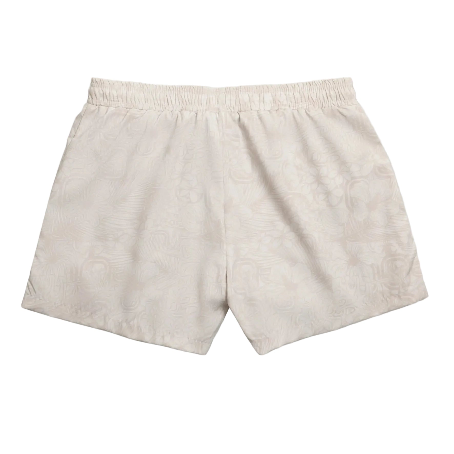Beige shorts on a white background