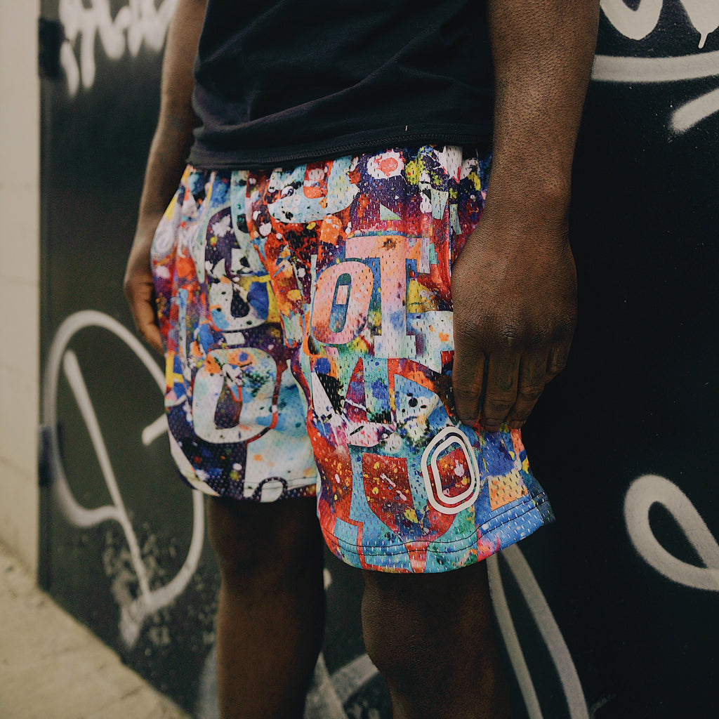 Vandal Paint Mesh Shorts
