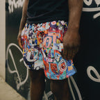 Vandal Paint Mesh Shorts