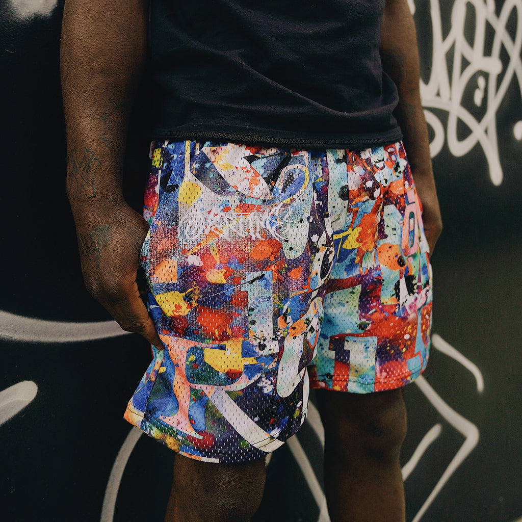 Vandal Paint Mesh Shorts