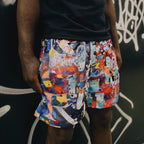 Vandal Paint Mesh Shorts