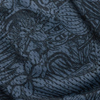 Close-up of mesh basketball shorts with an all over floral print