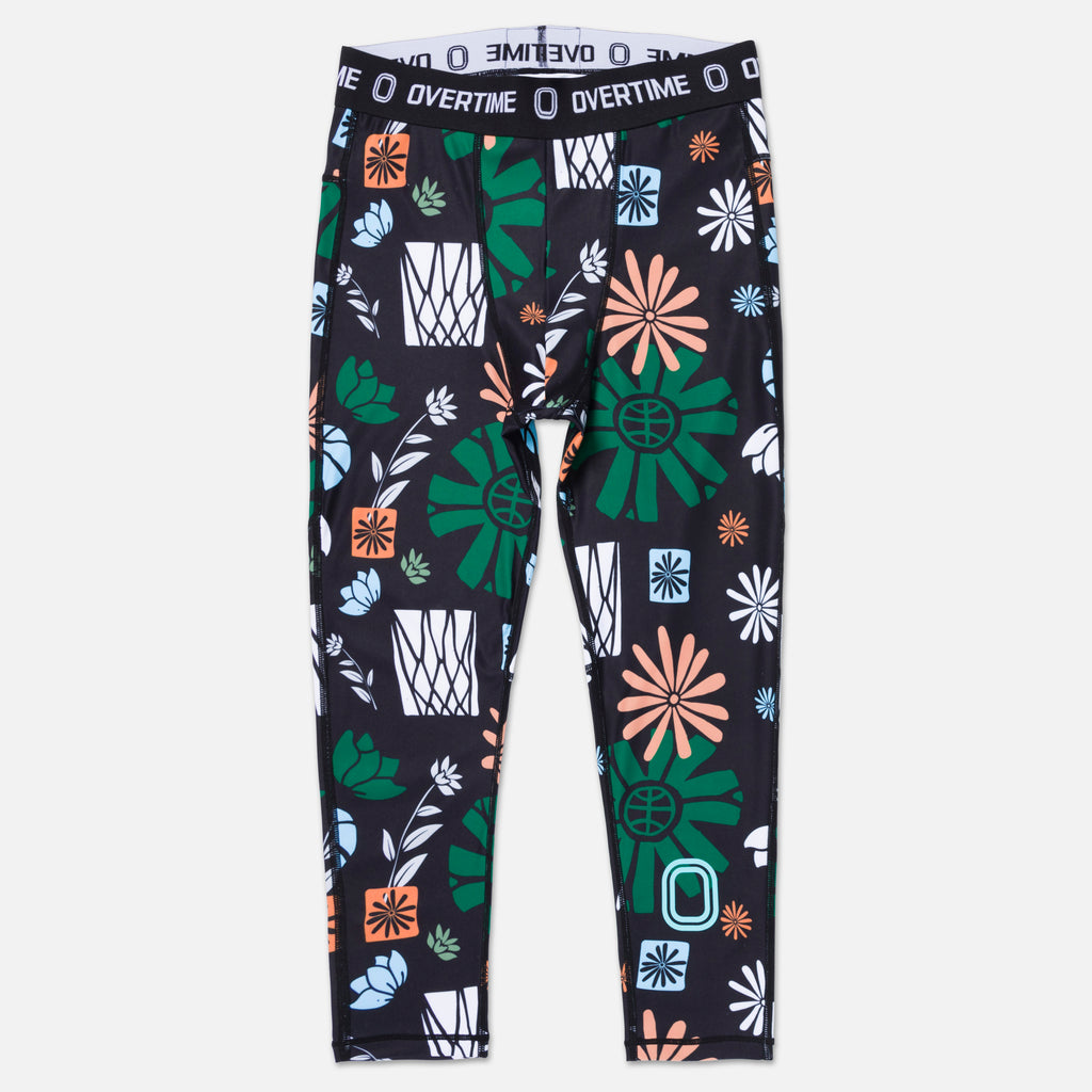 Kids Valid Pollen 3/4 Compression Tights