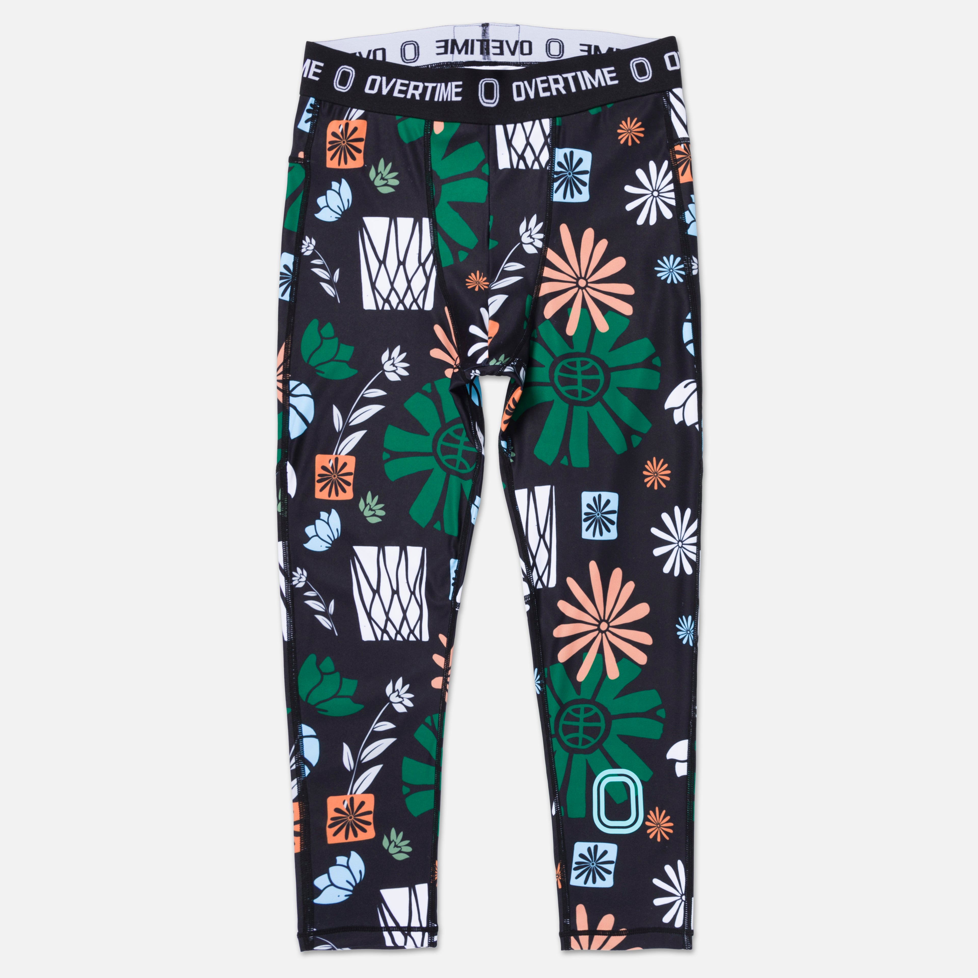 Kids Valid Pollen 3/4 Compression Tights