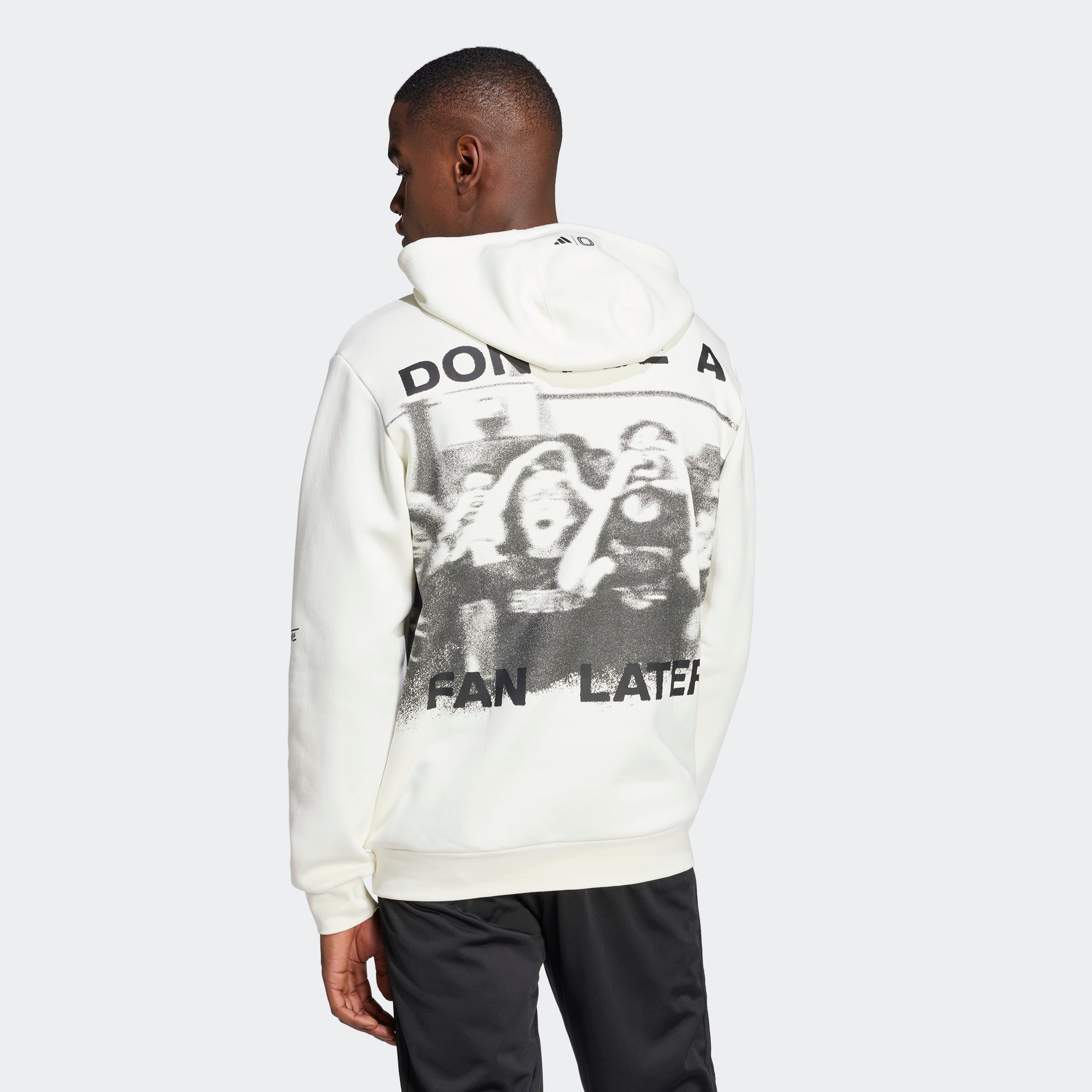 Overtime x adidas Don't Be A Fan Later Graphic Hoodie M / White