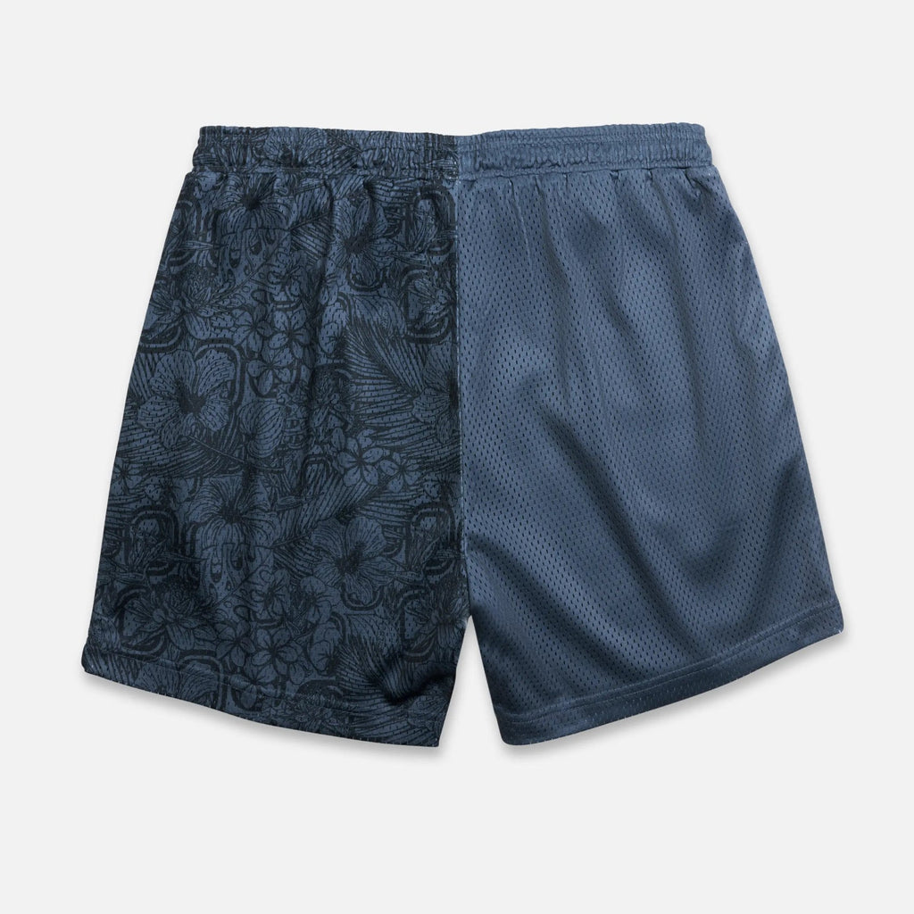 black floral patterned basketball shorts