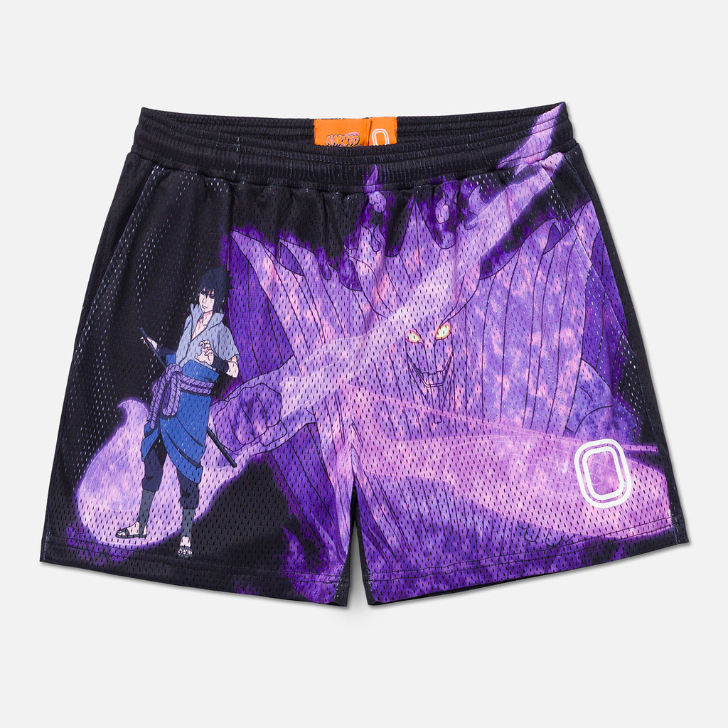 Kids OT | Naruto Sasuke Susanoo Mesh Shorts