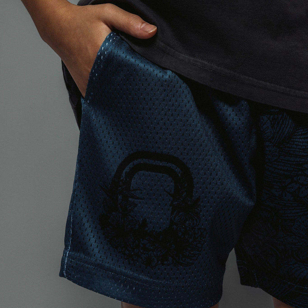 Kids Floral Mesh Shorts