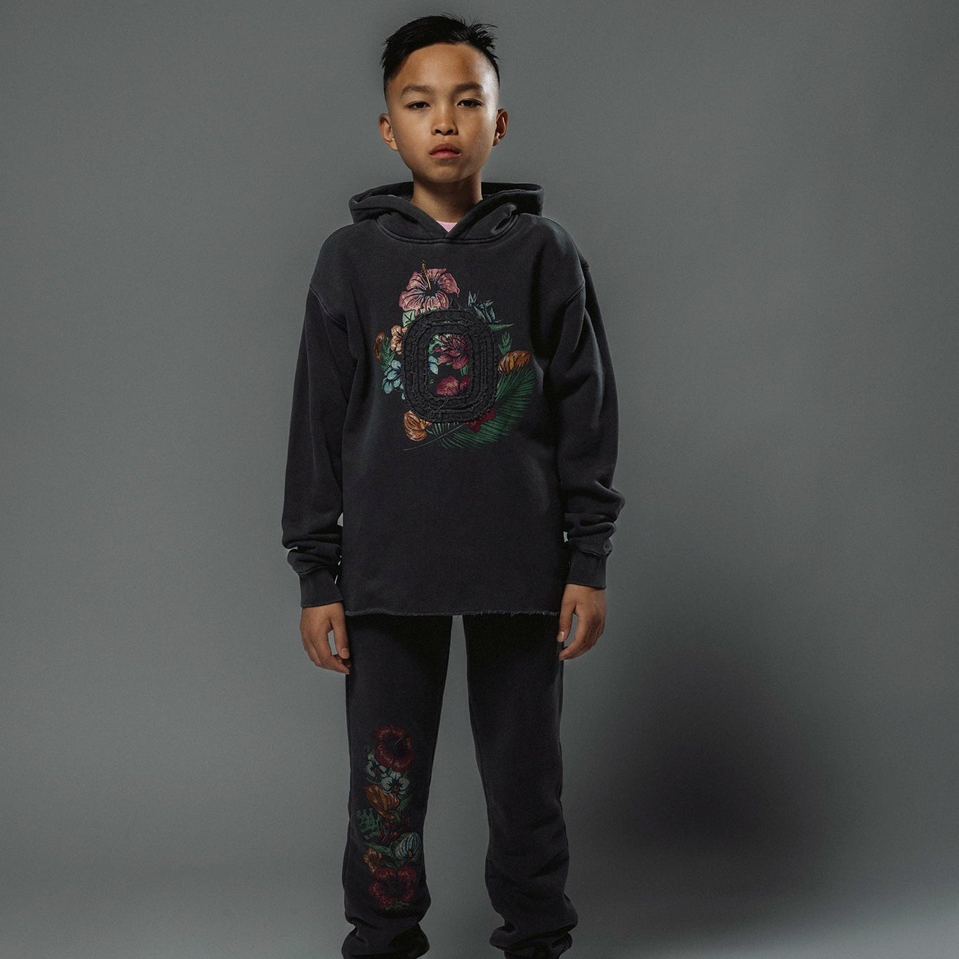 Kids Summer Raw Edge Hoodie