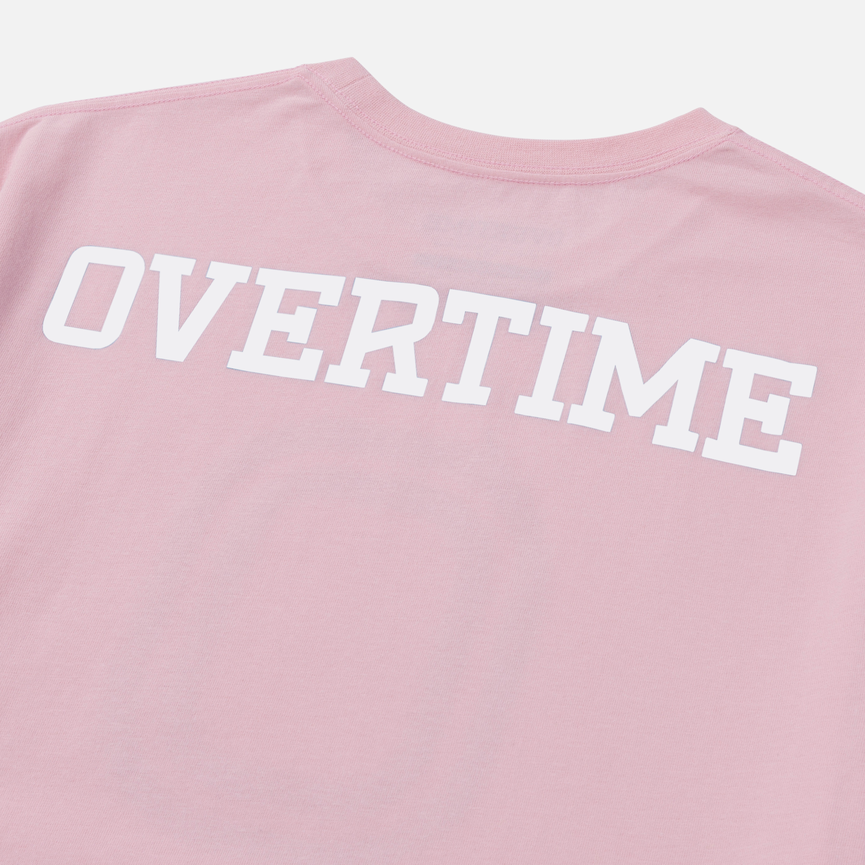 Close-up of "OVERTIME" logo