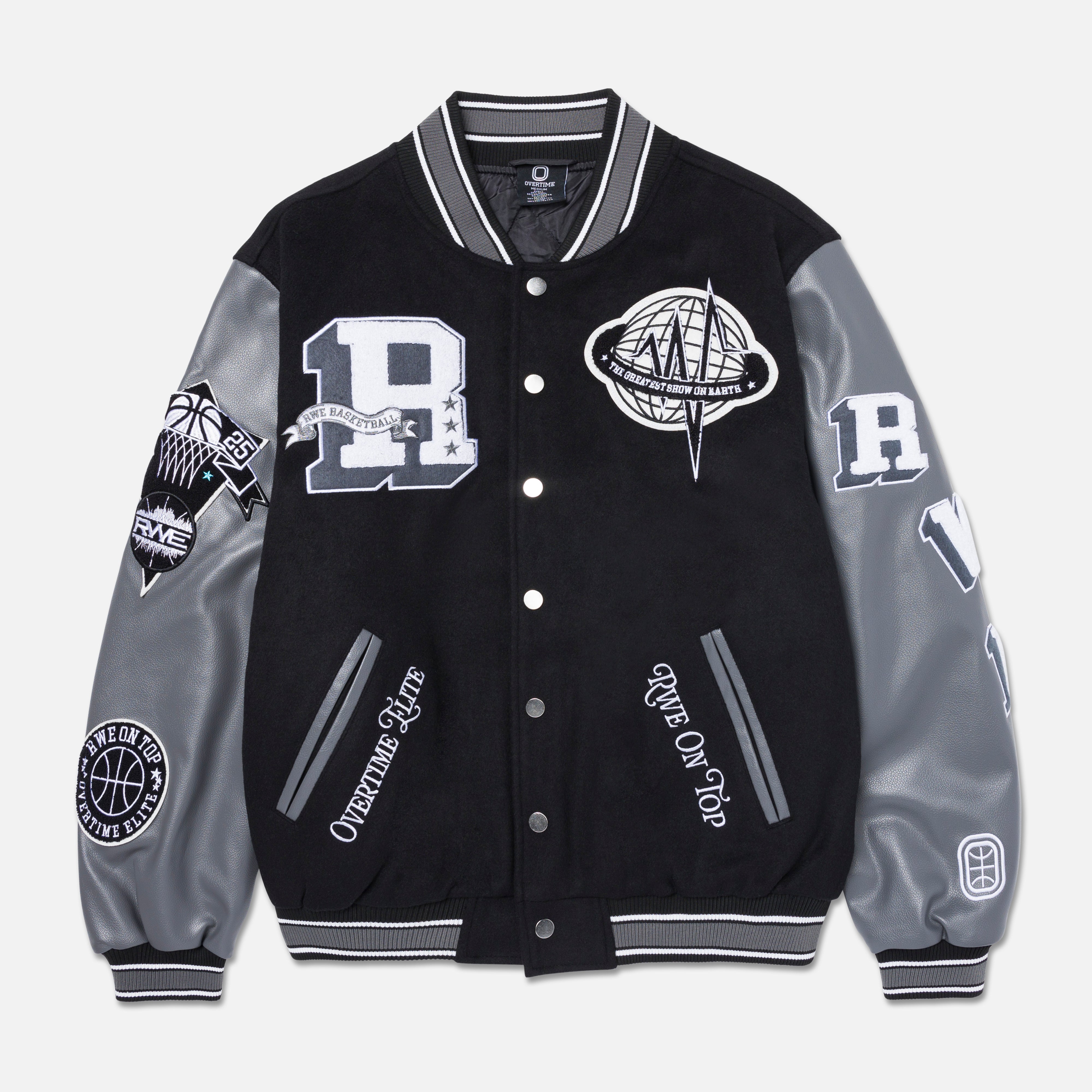 Kids RWE Varsity Jacket – OVERTIME