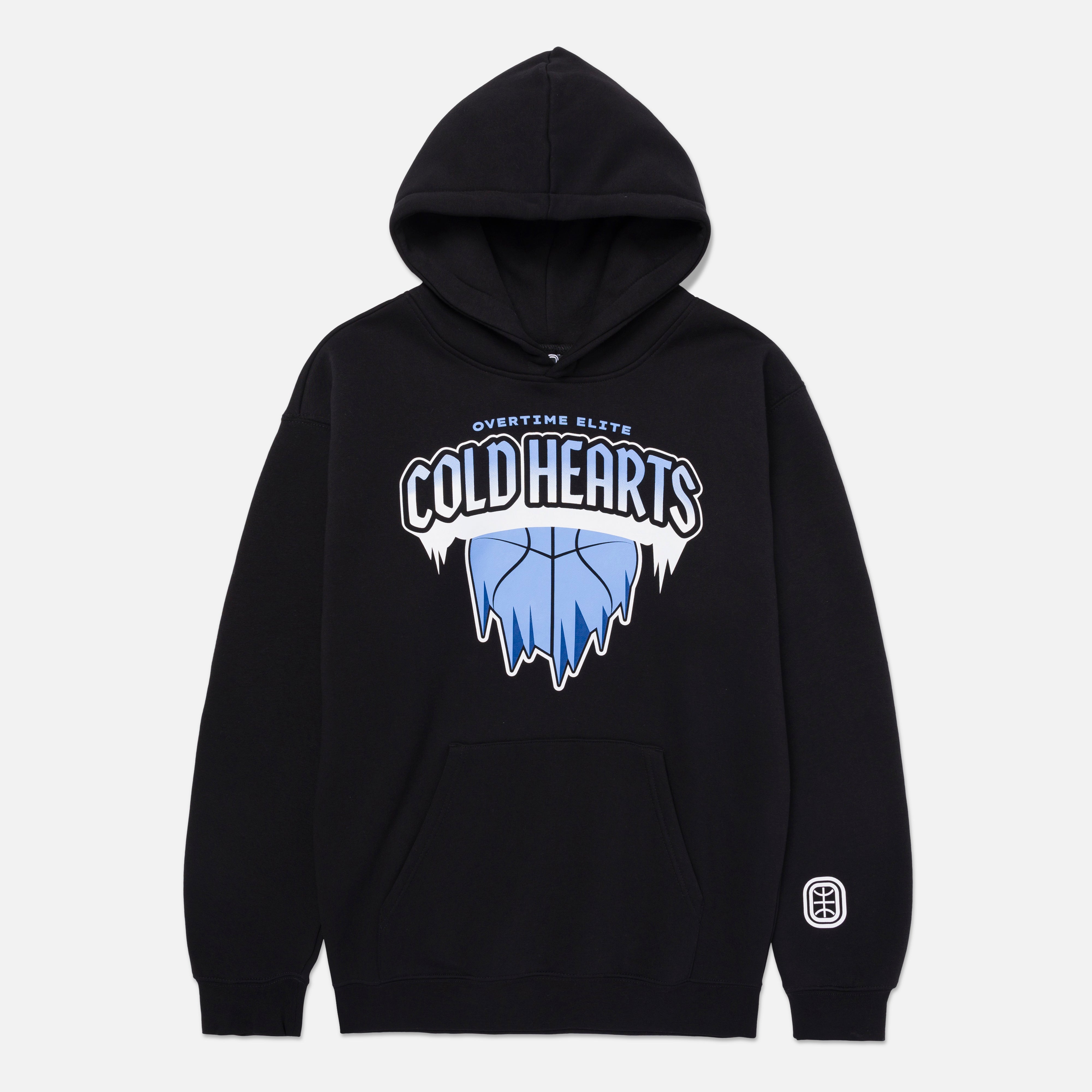 Overtime Cold Hearts Varsity Hoodie L Black