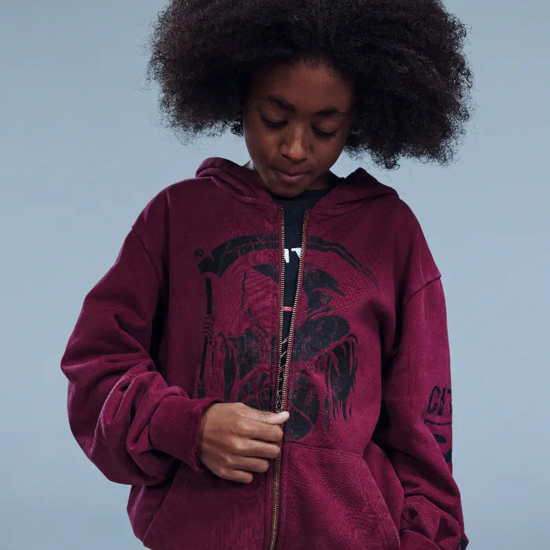 Kids OTE City Reapers Vintage Full-Zip Hoodie