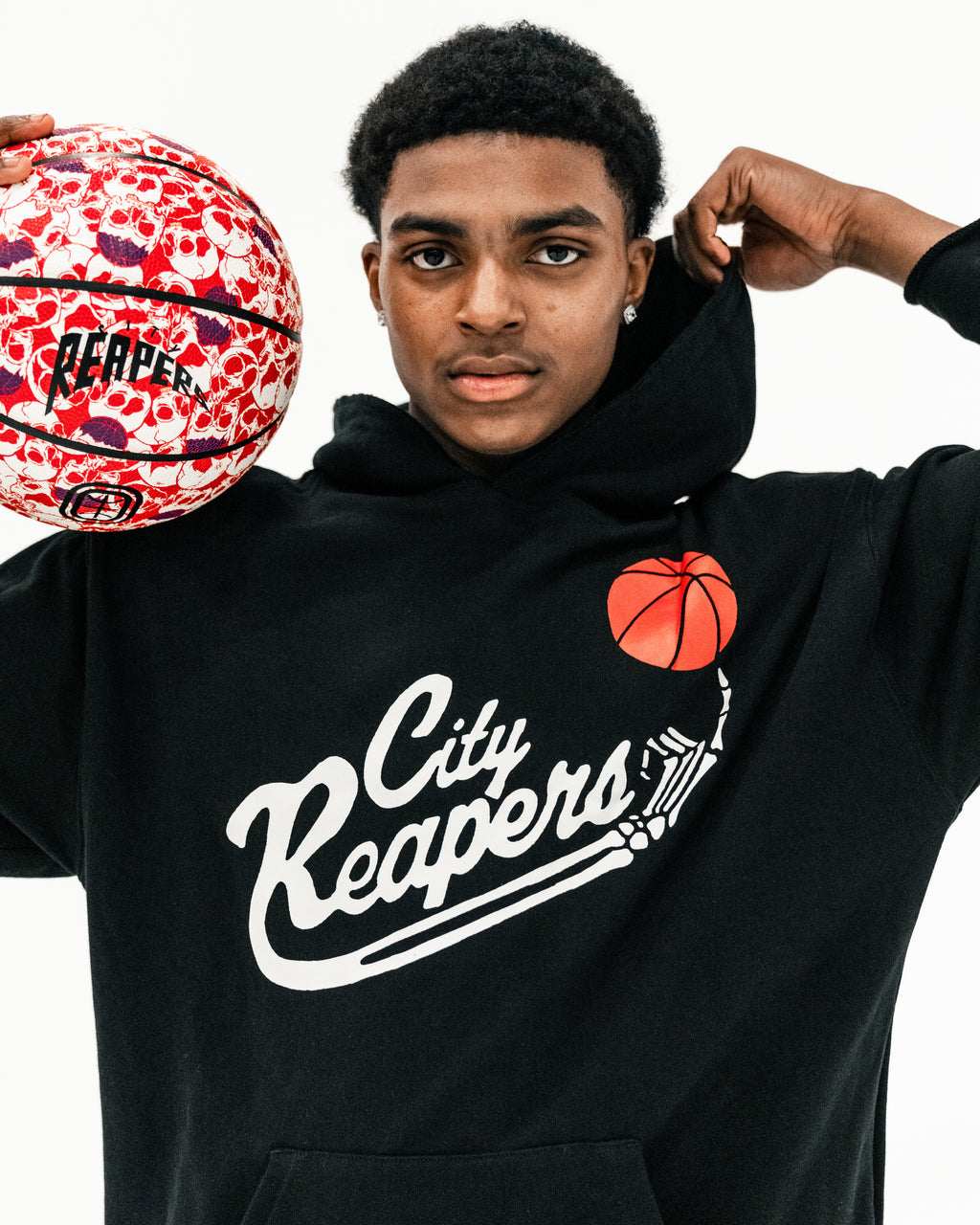 Kids City Reapers Feature Hoodie Raw Edge