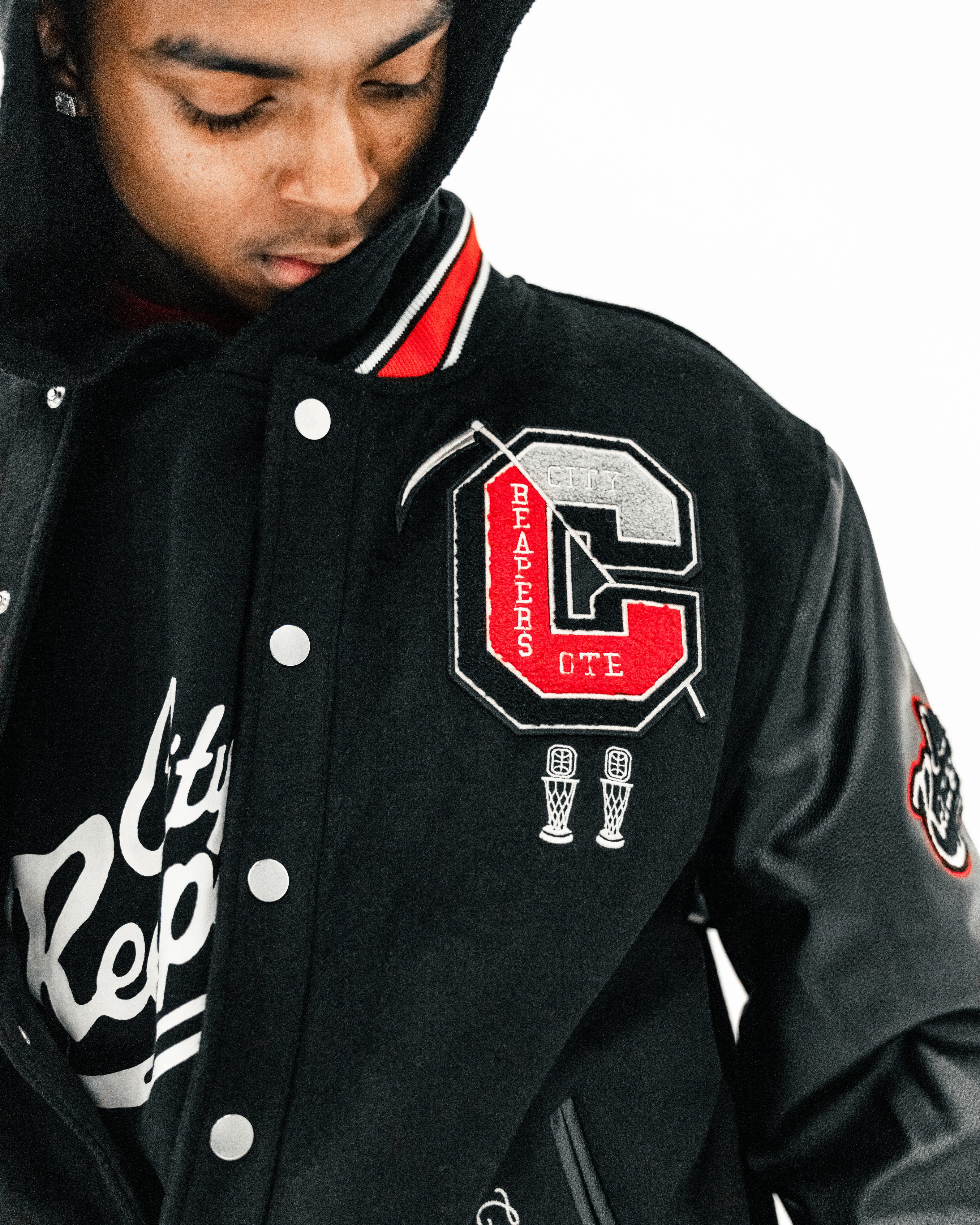Kids City Reapers Varsity Jacket – OVERTIME