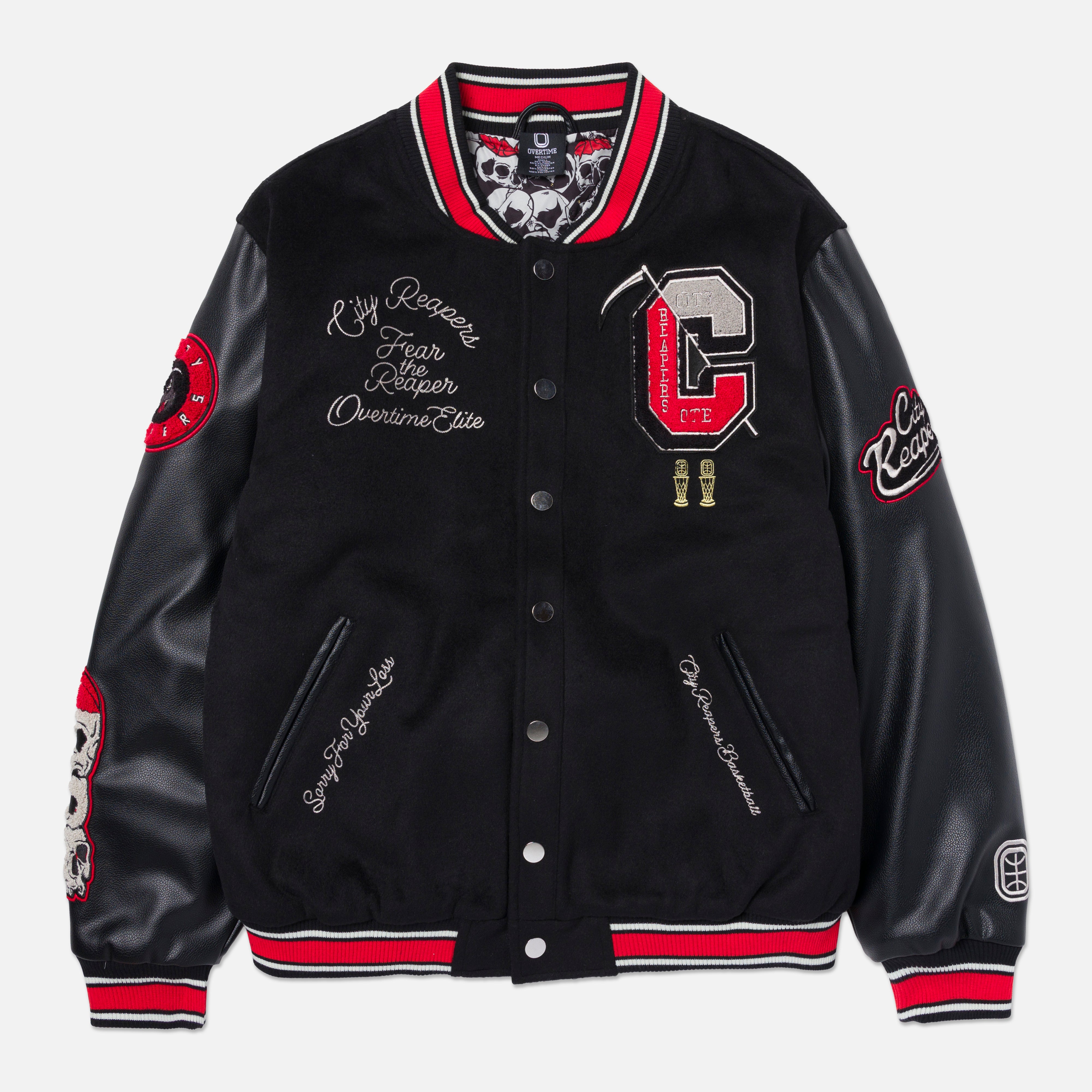 Kids City Reapers Varsity Jacket – OVERTIME