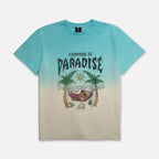 Gradient t-shirt with 'Hooping is Paradise' graphic design