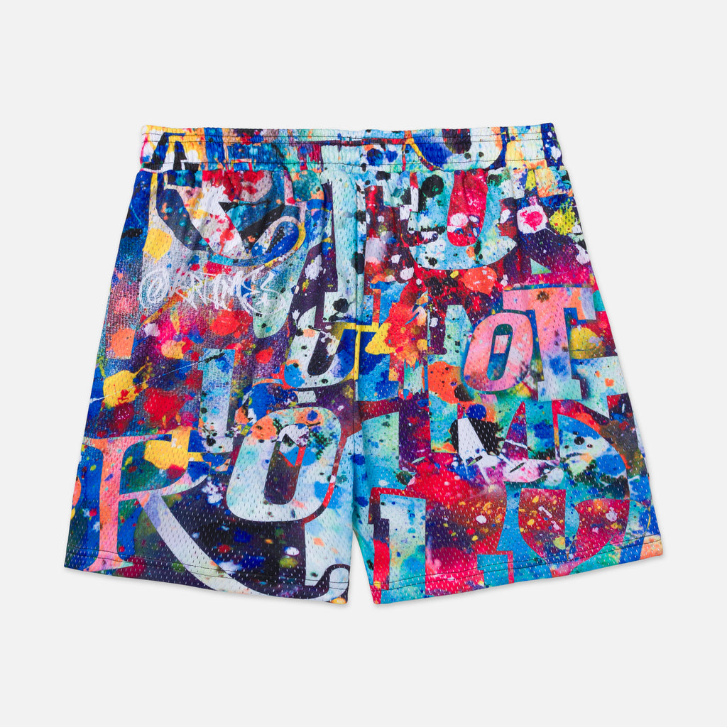 Vandal Paint Mesh Shorts